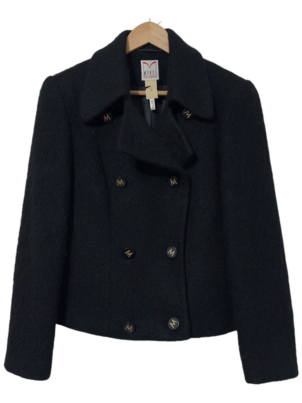 Mondi Vintage Wool Angora Mohair Blend Coat Womens Size 38 (6-8 US)